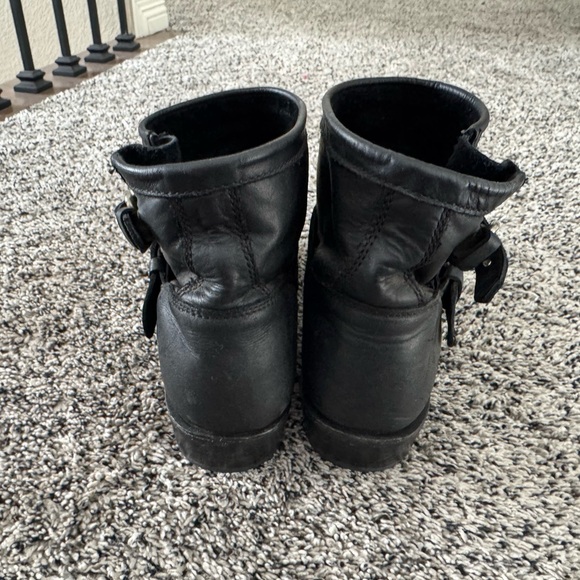 Black leather booties size 38 - Picture 3 of 5